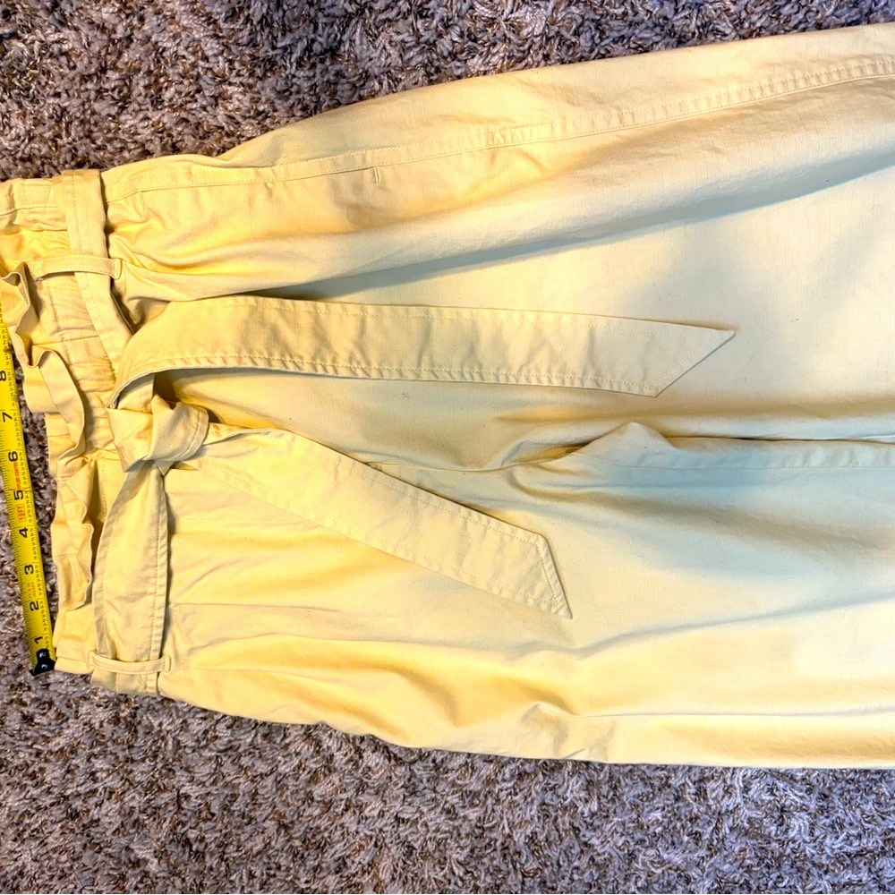 J. Crew Women's Cream Tie-Waist Trousers - Picture 3 of 5